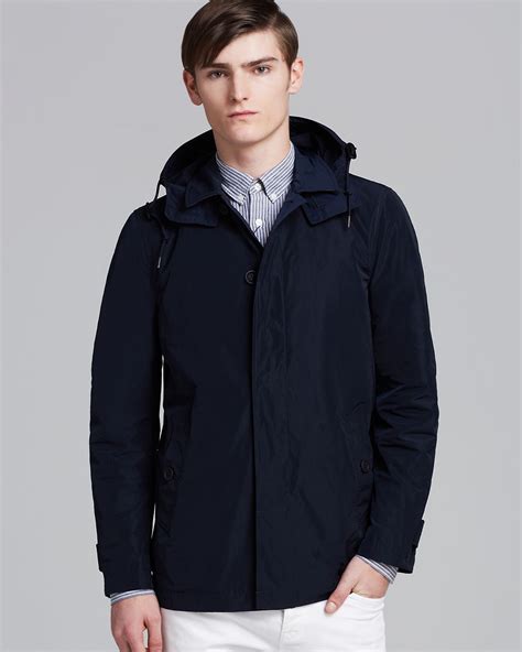 burberry rain jacket blue